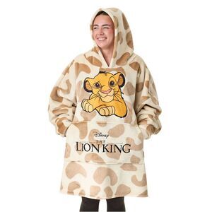 The Lion King Womens/Ladies Simba Blanket Hoodie / Beige